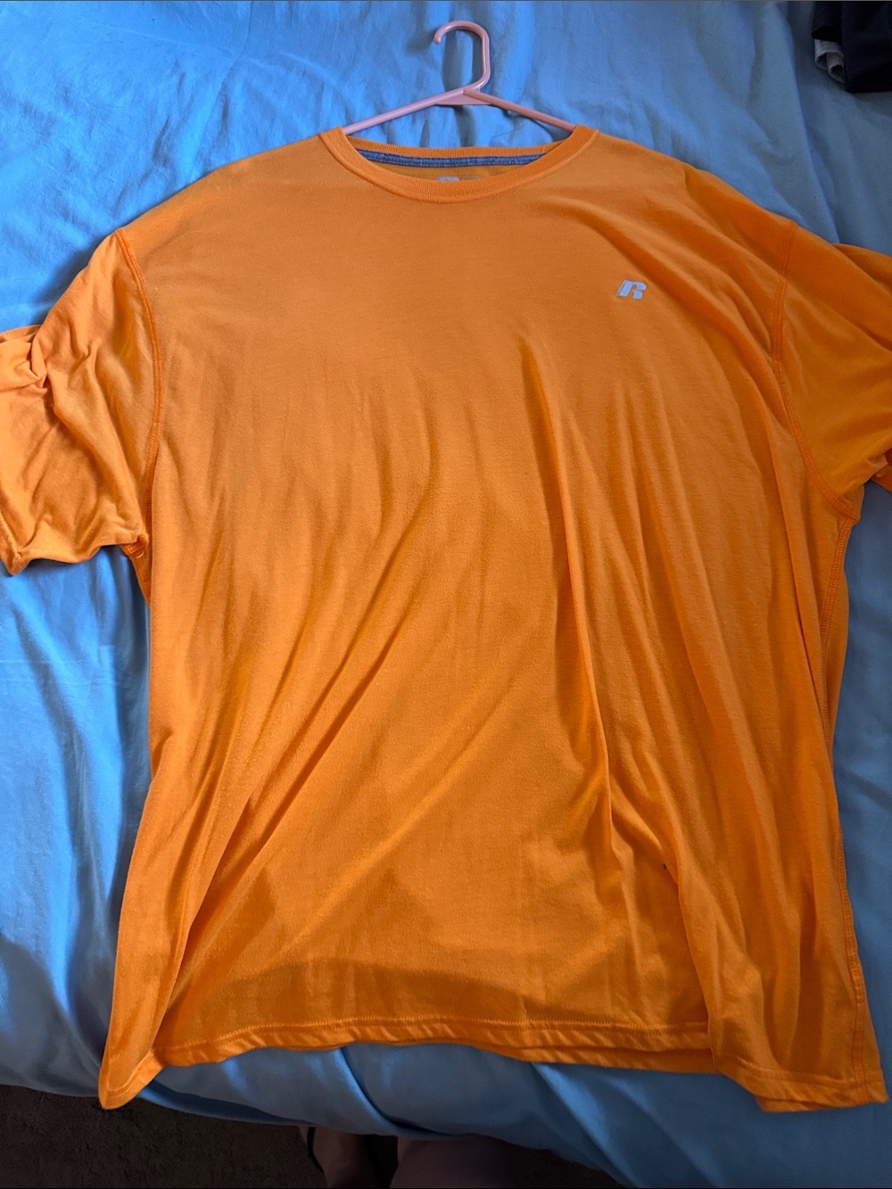 Russell Athletic Orange Short Sleeve Crewneck Performance Tee